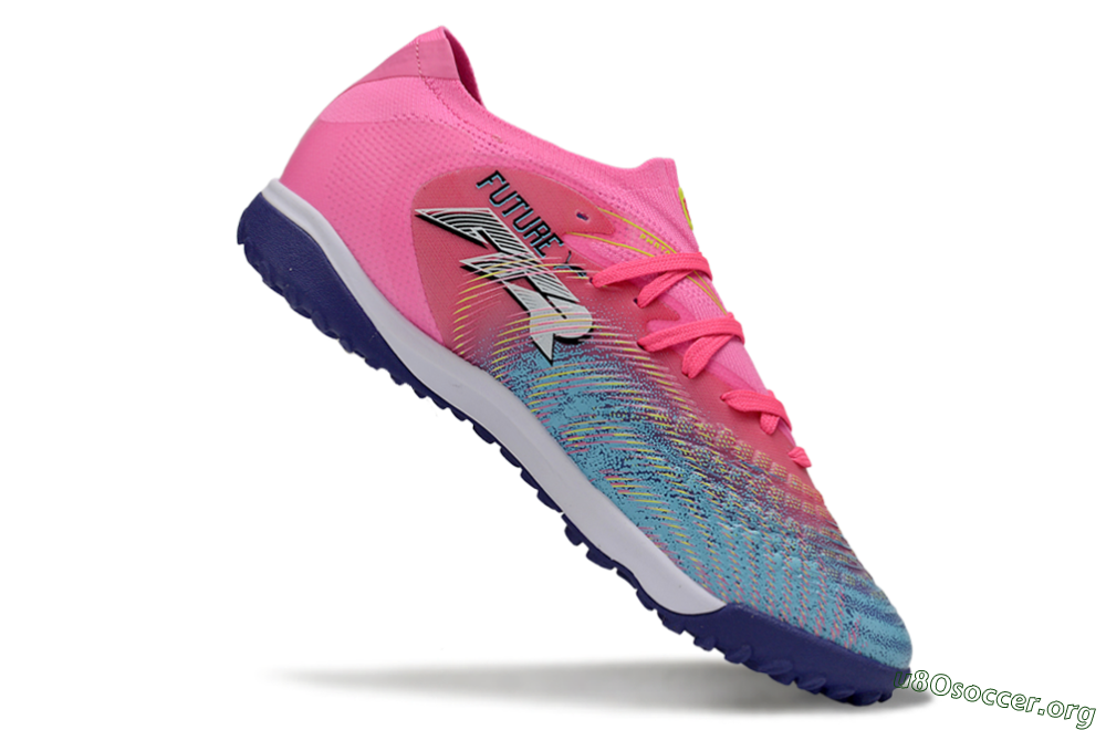 Puma Future 8 Ultimate TF Football Shoes - Pink/Electric Pink/Dark Blue 4
