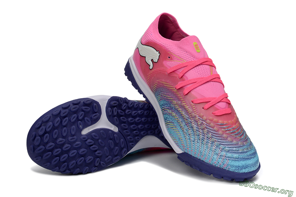Puma Future 8 Ultimate TF Football Shoes - Pink/Electric Pink/Dark Blue 0