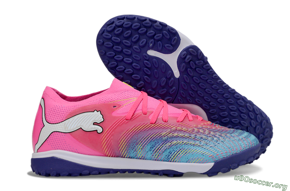 Puma Future 8 Ultimate TF Football Shoes - Pink/Electric Pink/Dark Blue 2