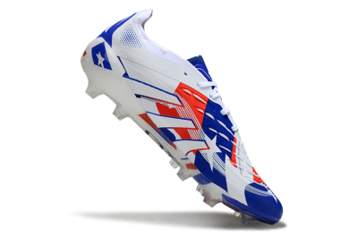 Adidas Predator 25 Elite FG Football Boots - Blue/Crimson Red/Snow White