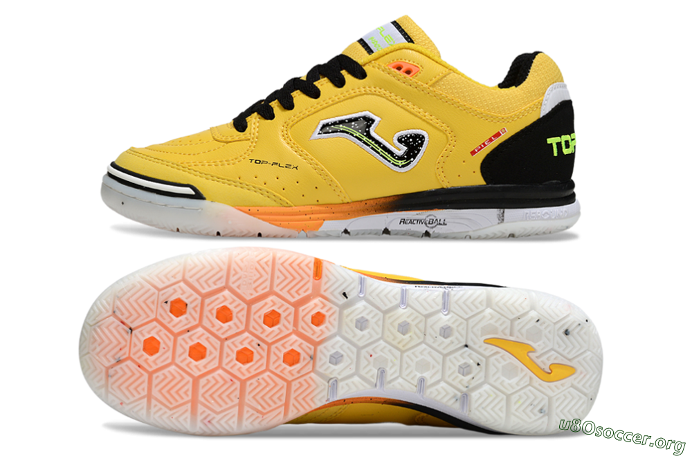 Joma Top Flex IC Football Shoes - Yellow/Electric Yellow/Black 1