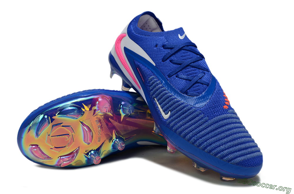 Nike Phantom 6 Low Elite FG Football Boots - Blue/Electric Blue/Neon Pink 0