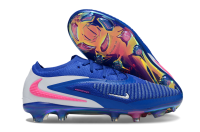 Nike Phantom 6 Low Elite FG Football Boots - Blue/Electric Blue/Neon Pink