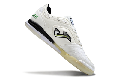Joma Top Flex IC Football Shoes - White/Black/Green