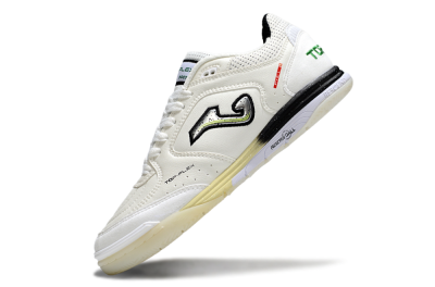 Joma Top Flex IC Football Shoes - White/Black/Green