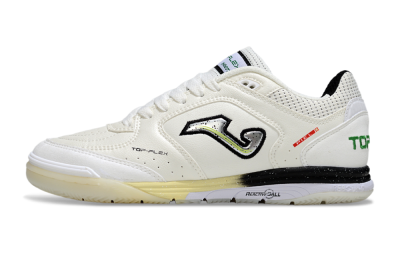 Joma Top Flex IC Football Shoes - White/Black/Green