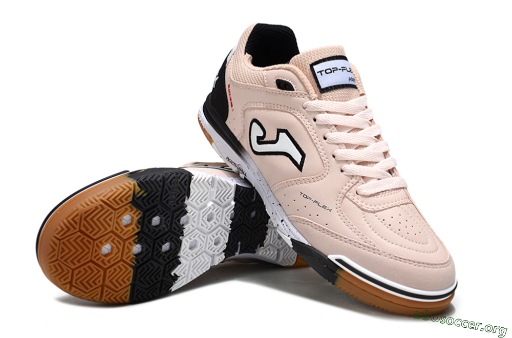 Joma Top Flex IC Football Shoes - Pink/Peach Mist/Classic Black 0