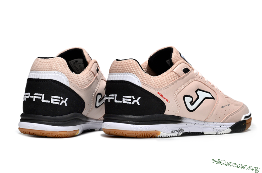 Joma Top Flex IC Football Shoes - Pink/Peach Mist/Classic Black 6