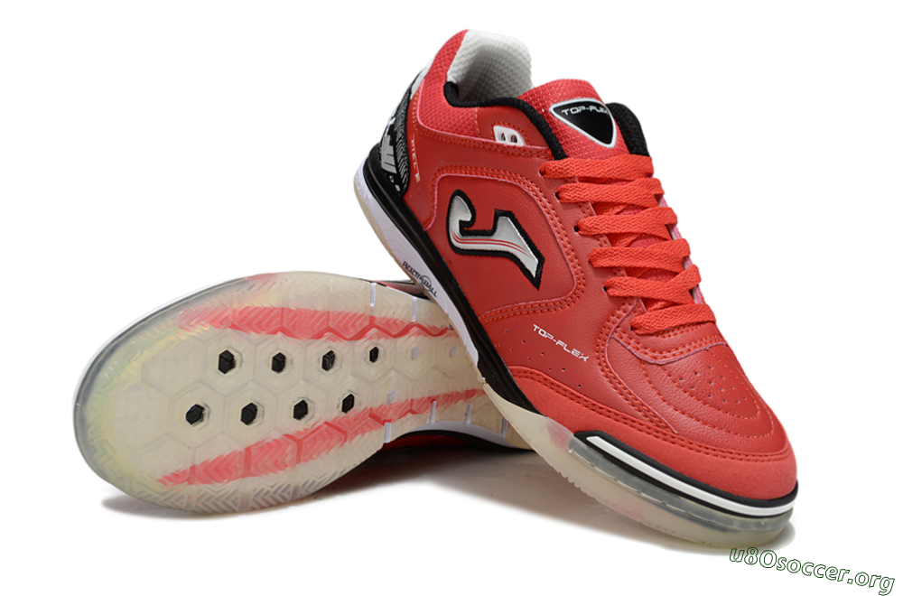 Joma Top Flex IC Football Shoes - Red/Crimson Blaze/Black Knight 0