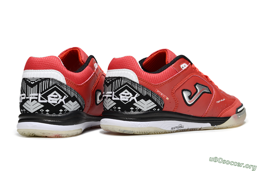 Joma Top Flex IC Football Shoes - Red/Crimson Blaze/Black Knight 6