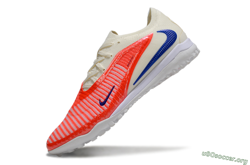 Nike Phantom 6 Low Elite TF Football Shoes - Red/Sunset Orange/Cool Blue 5