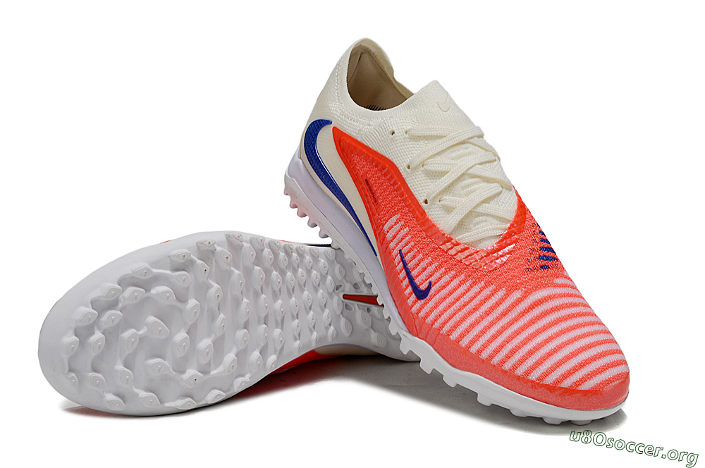 Nike Phantom 6 Low Elite TF Football Shoes - Red/Sunset Orange/Cool Blue 0