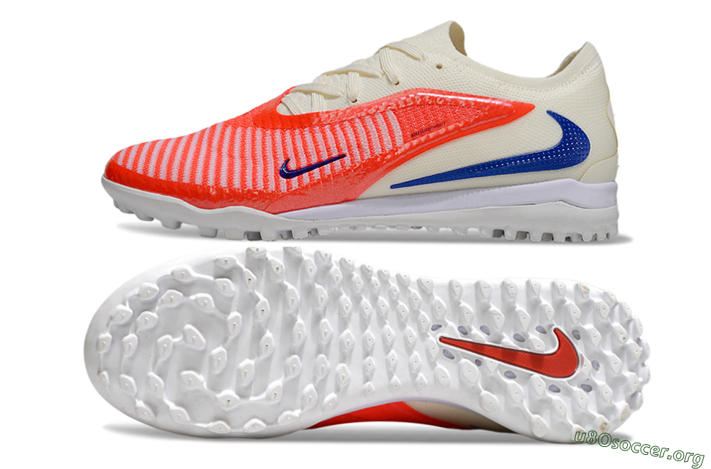 Nike Phantom 6 Low Elite TF Football Shoes - Red/Sunset Orange/Cool Blue 1