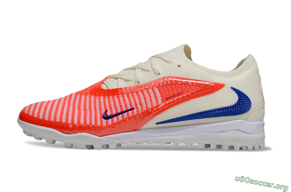 Nike Phantom 6 Low Elite TF Football Shoes - Red/Sunset Orange/Cool Blue 3