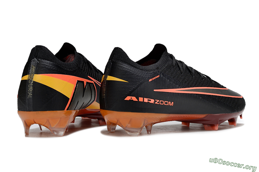 Nike Air Zoom Mercurial Vapor 16 Elite FG Football Boots - Black/Coral Punch/Golden Bronze 5