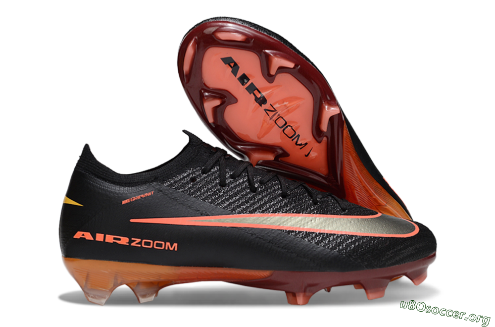 Nike Air Zoom Mercurial Vapor 16 Elite FG Football Boots - Black/Coral Punch/Golden Bronze 2