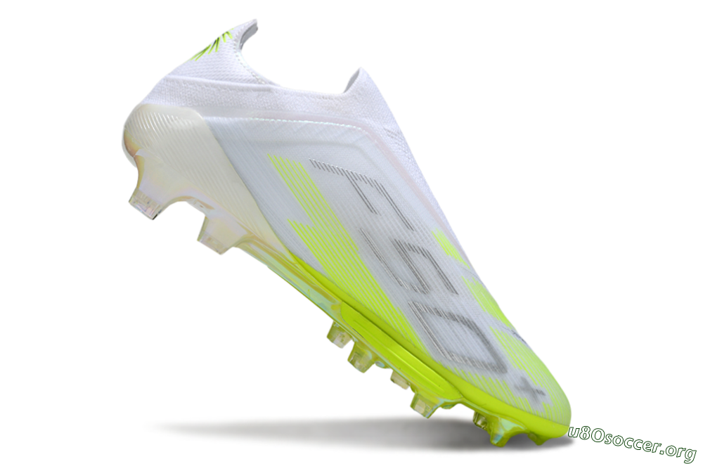 Adidas F50 Lightstrike Pro Laceless FG Football Boots - Yellow/Neon Lime/White 4