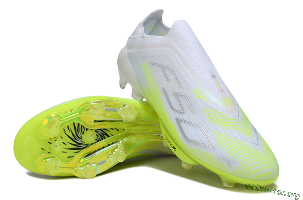Adidas F50 Lightstrike Pro Laceless FG Football Boots - Yellow/Neon Lime/White 0