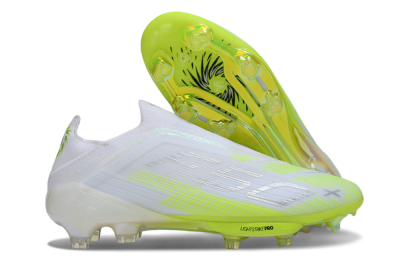 Adidas F50 Lightstrike Pro Laceless FG Football Boots - Yellow/Neon Lime/White
