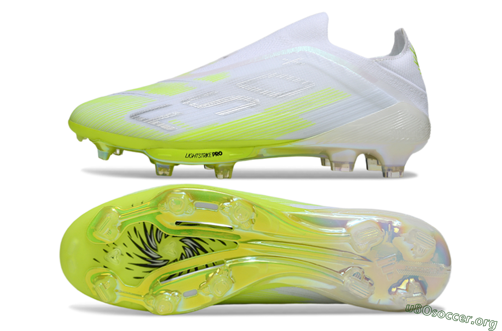 Adidas F50 Lightstrike Pro Laceless FG Football Boots - Yellow/Neon Lime/White 1