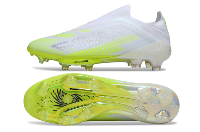 Adidas F50 Lightstrike Pro Laceless FG Football Boots - Yellow/Neon Lime/White