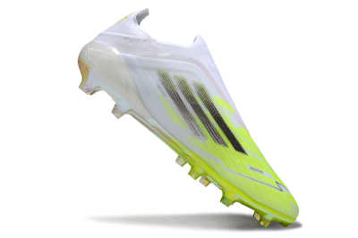 Adidas F50 Pro Laceless FG Football Boots - Yellow/Lime Burst/Iridescent White