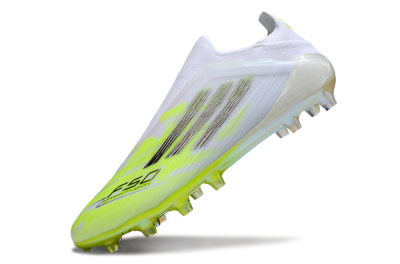 Adidas F50 Pro Laceless FG Football Boots - Yellow/Lime Burst/Iridescent White