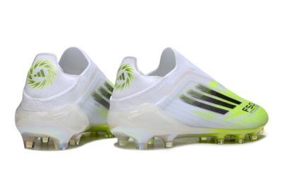 Adidas F50 Pro Laceless FG Football Boots - Yellow/Lime Burst/Iridescent White