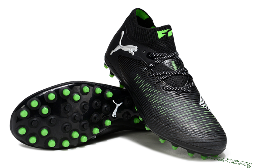 Puma Future 8 Ultimate MG Football Boots - Black/Neon Green/Electric Green 0