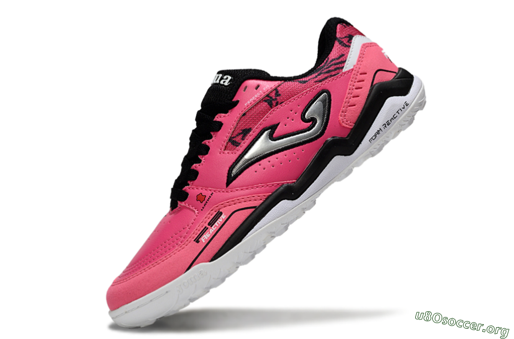 Joma Top Flex TF Football Shoes - Pink/Hot Pink/Black 5