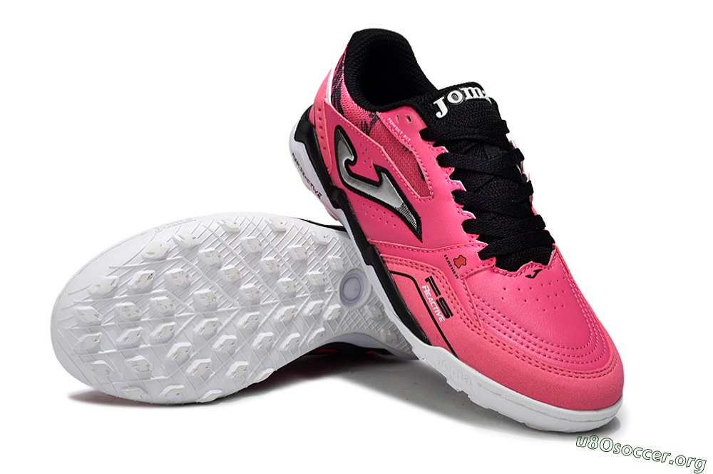 Joma Top Flex TF Football Shoes - Pink/Hot Pink/Black 0