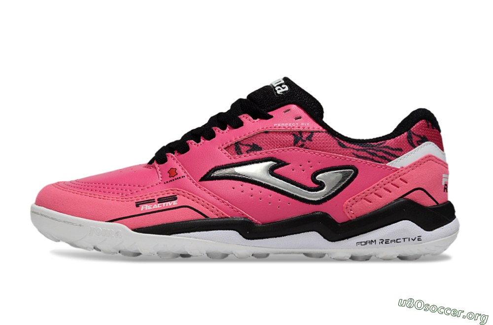Joma Top Flex TF Football Shoes - Pink/Hot Pink/Black 3