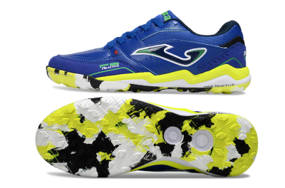 Joma Top Flex IC Football Shoes - Blue/Vibrant Yellow/Electric Green