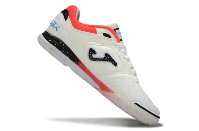 Joma Top Flex IC Football Shoes - White/Vibrant Red/Black