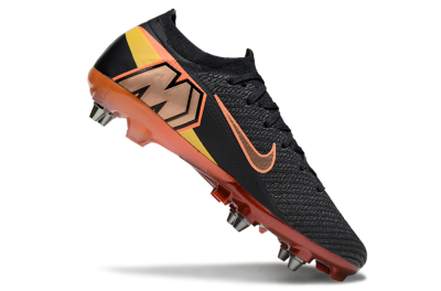 Nike Air Zoom Mercurial Vapor 16 Elite SG Football Boots - Black/Vibrant Orange/Crimson Red