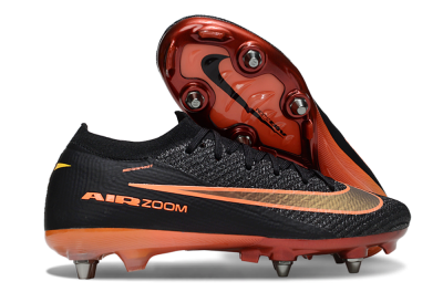 Nike Air Zoom Mercurial Vapor 16 Elite SG Football Boots - Black/Vibrant Orange/Crimson Red