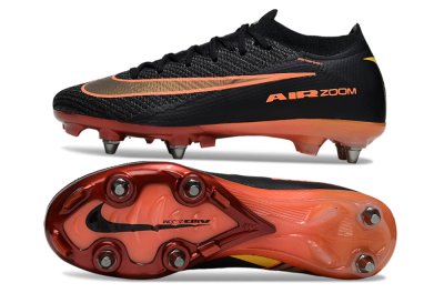 Nike Air Zoom Mercurial Vapor 16 Elite SG Football Boots - Black/Vibrant Orange/Crimson Red