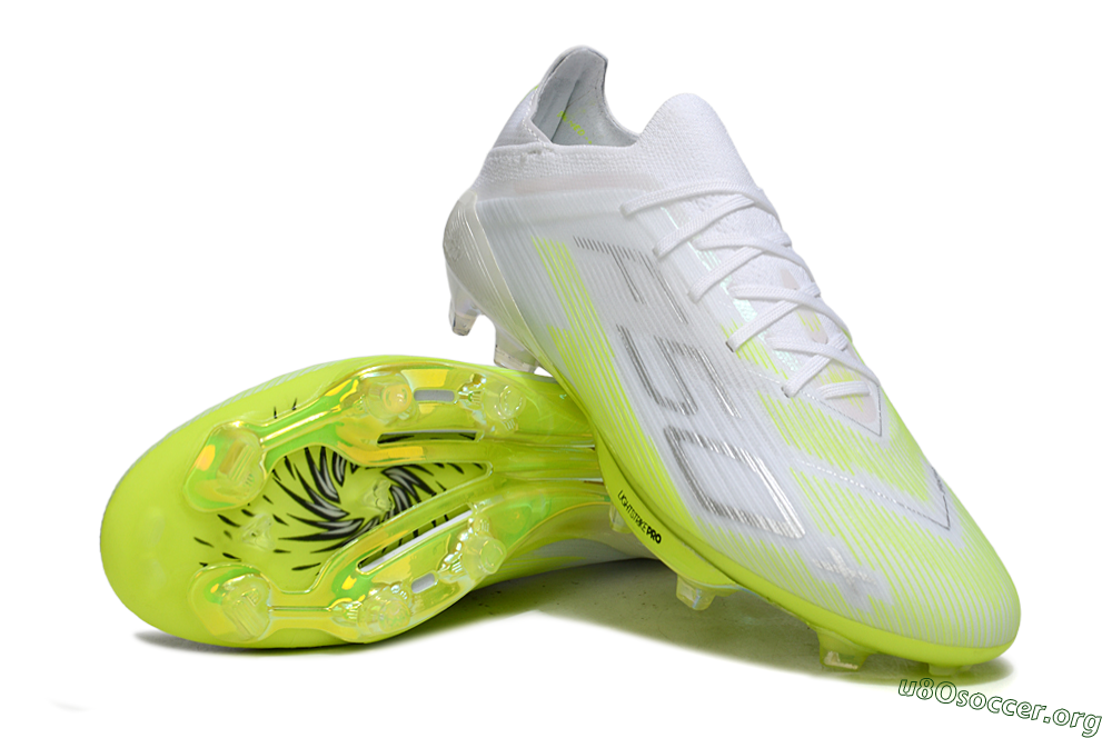 Adidas F50 Lightstrike Pro FG Football Boots - White/Lime Burst/Pure White 0