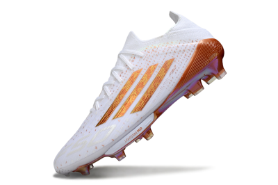 Adidas F50 Lightstrike Pro FG Football Boots - White/Soft Copper/Shimmer Gold