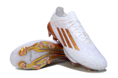 Adidas F50 Lightstrike Pro FG Football Boots - White/Soft Copper/Shimmer Gold