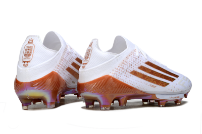 Adidas F50 Lightstrike Pro FG Football Boots - White/Soft Copper/Shimmer Gold
