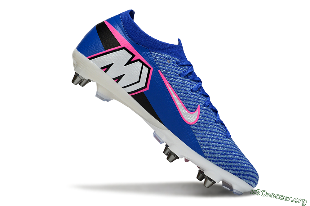 Nike Air Zoom Mercurial Vapor 16 Elite SG Football Boots - Blue/Vibrant Blue/Fresh Pink 4