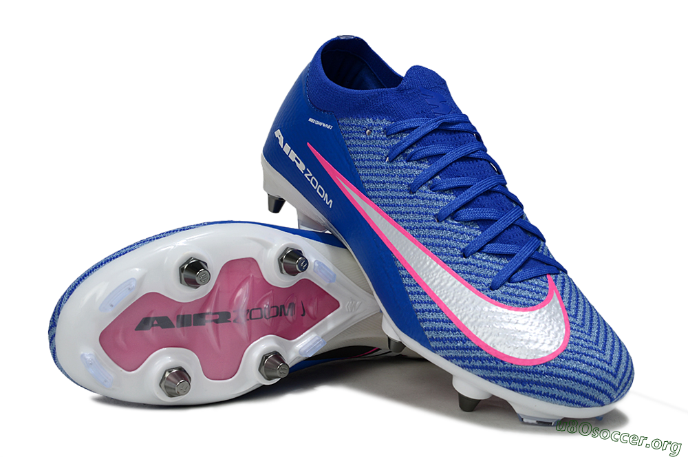Nike Air Zoom Mercurial Vapor 16 Elite SG Football Boots - Blue/Vibrant Blue/Fresh Pink 0