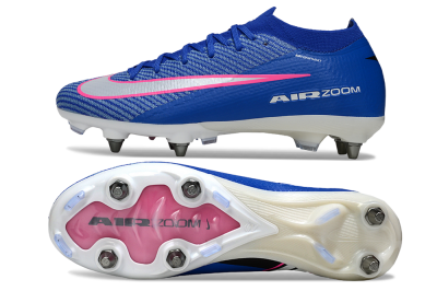 Nike Air Zoom Mercurial Vapor 16 Elite SG Football Boots - Blue/Vibrant Blue/Fresh Pink