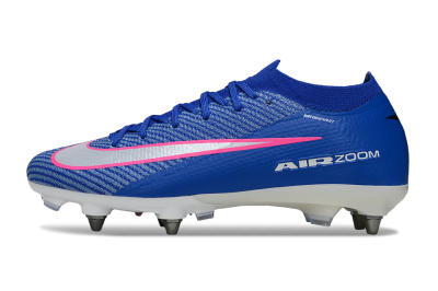 Nike Air Zoom Mercurial Vapor 16 Elite SG Football Boots - Blue/Vibrant Blue/Fresh Pink