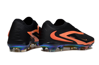 Nike Phantom 6 Low Elite FG Football Boots - Black/Vibrant Orange/Rainbow Hues