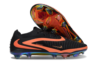 Nike Phantom 6 Low Elite FG Football Boots - Black/Vibrant Orange/Rainbow Hues