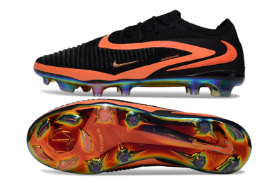 Nike Phantom 6 Low Elite FG Football Boots - Black/Vibrant Orange/Rainbow Hues