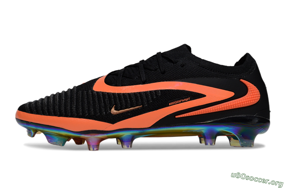Nike Phantom 6 Low Elite FG Football Boots - Black/Vibrant Orange/Rainbow Hues 3