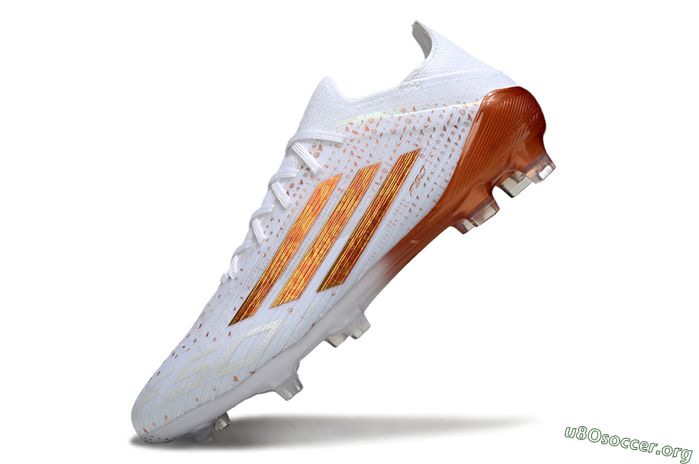 Adidas F50 Pro FG Football Boots - White/Metallic Copper/Solar Red 5